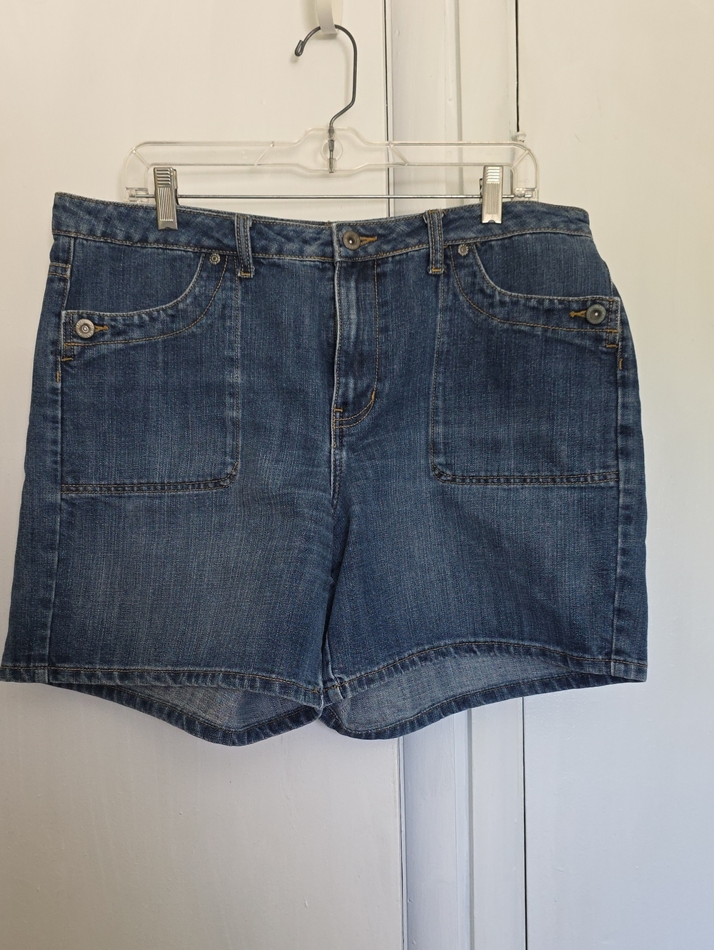Faded Glory Dark Blue Denim Jean Shorts